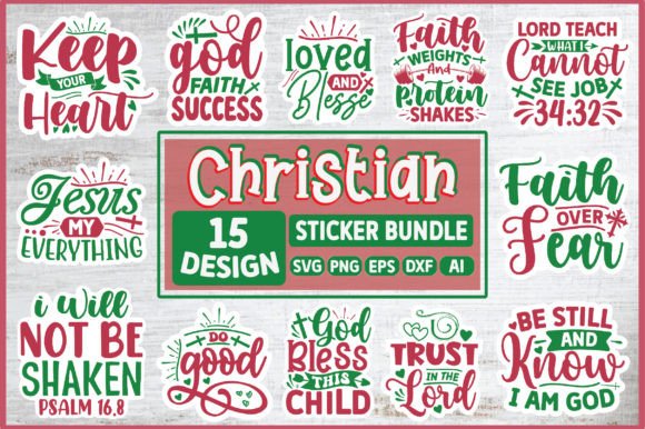 Christian Sticker Bundle, Christian Desi – A Visual Review for Content Creators