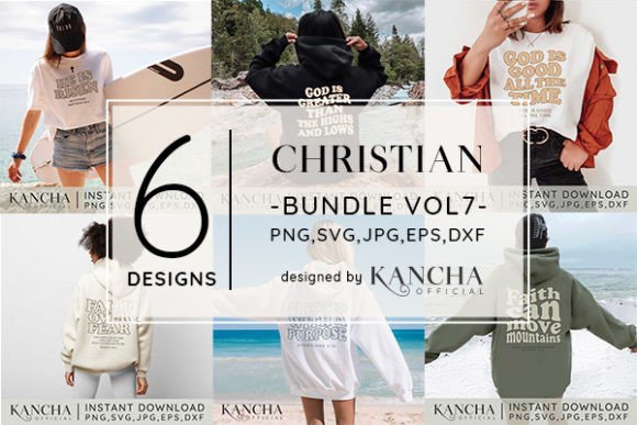 Christian SVG Bundle Vol.7: A Faith-Fueled Graphic Design Asset for Content Creators