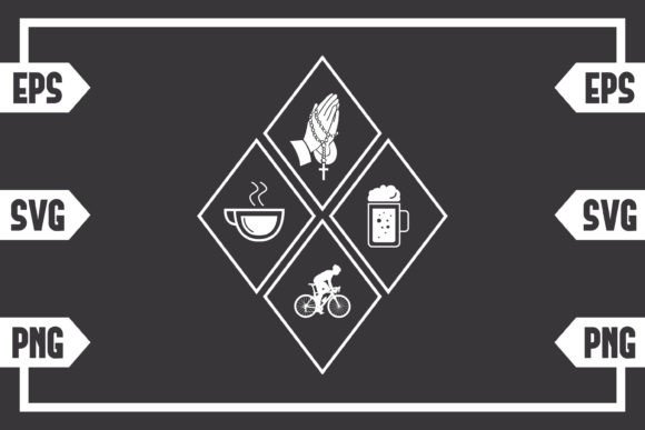 Coffee Jesus Beer and Guy Cycling – A Niche Graphic for Craft & Merch Sellers