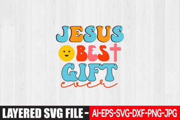 h1Jesus Best Gift Ever Retro Design – Graphics for Crafts & Digital Sellers/h1