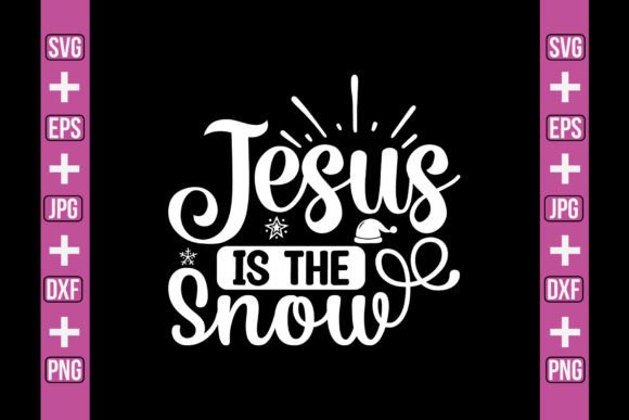 Jesus is the Snow SVG Craft: Festive Graphics for Local Business Branding