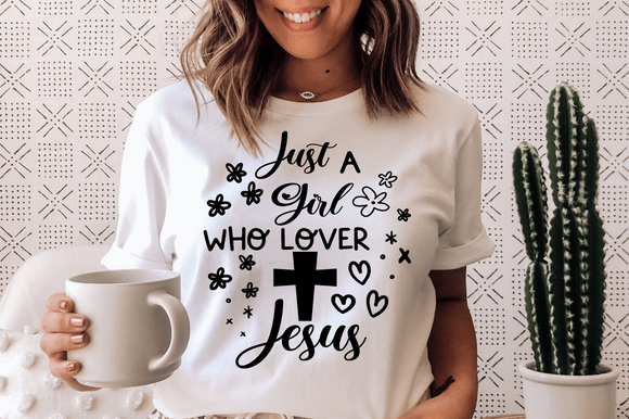 Just a Girl Who Loves Jesus SVG: A Faith-Inspired Graphic for Crafts & Creative Design