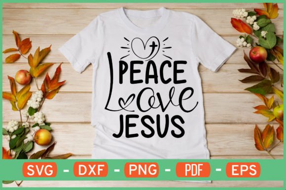 Peace Love Jesus SVG Design – A Heartfelt Graphic for Crafts & Handmade Business