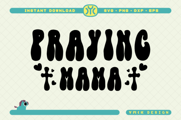 Praying Mama SVG Christian Graphics for Crafts Projects
